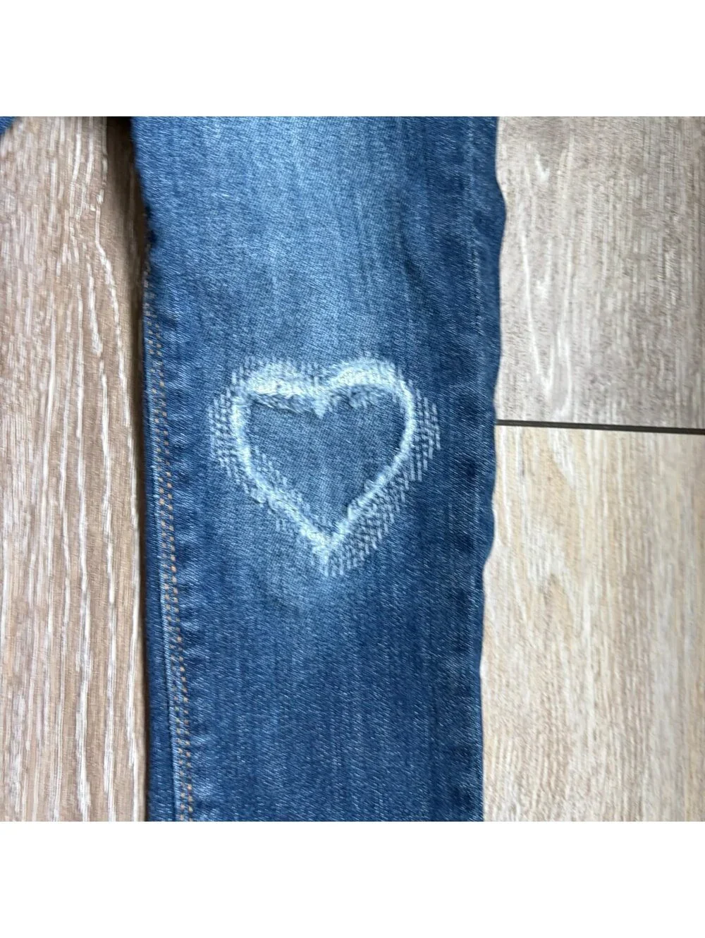 Old Navy Dark Wash Ballerina Heart Jeans